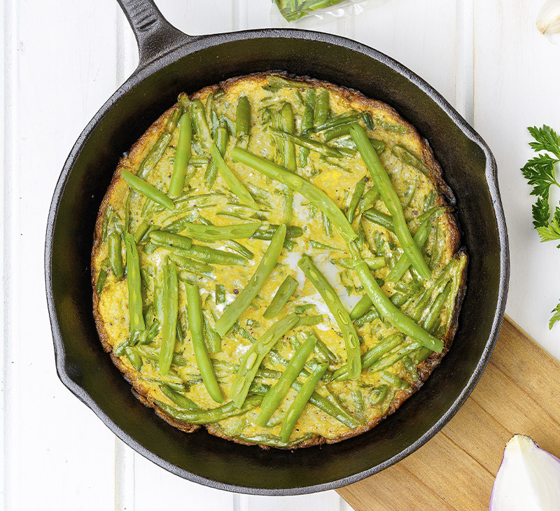 Tortilla de porotos verdes